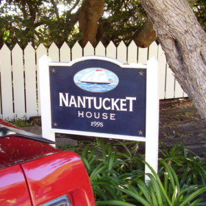 nantucket house sign Llandadno