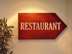 Carved Restaurant Sign by the Sign Carver