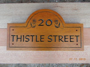 Thistle Street | House Sign